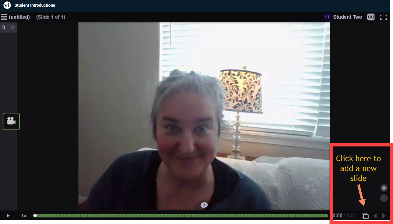 How to add a VoiceThread slide Instructors National University of